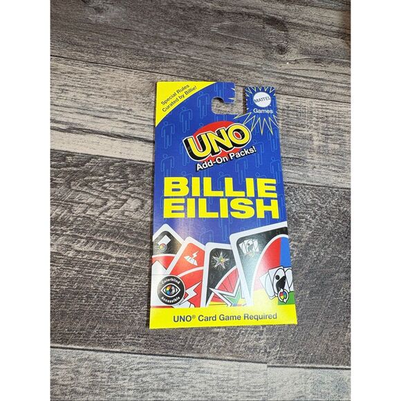 UNO Billie Eilish Add-On Pack | Limited Edition Card Expansion | Mattel 2023 | C - Picture 1 of 3